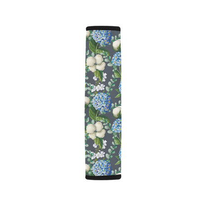 Hydrangea Pattern Print Design 02 Car Seat Belt Cover