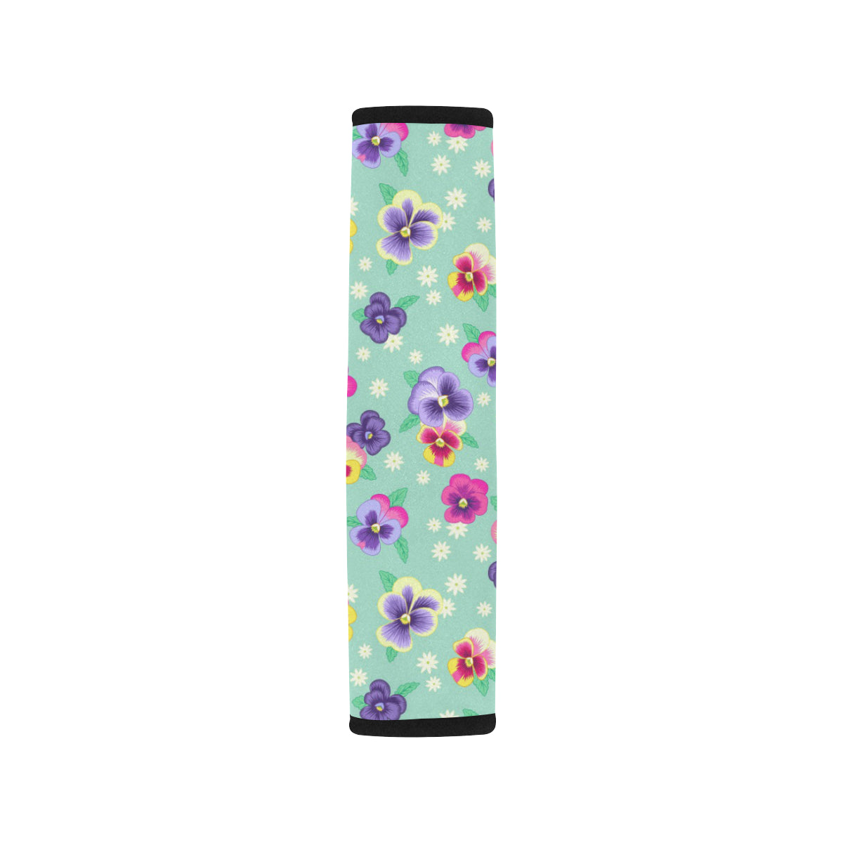Pansy Pattern Print Design PS08 Car Seat Belt Cover