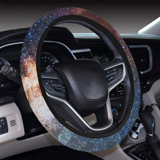 Celestial Milky way Galaxy Steering Wheel Cover with Elastic Edge