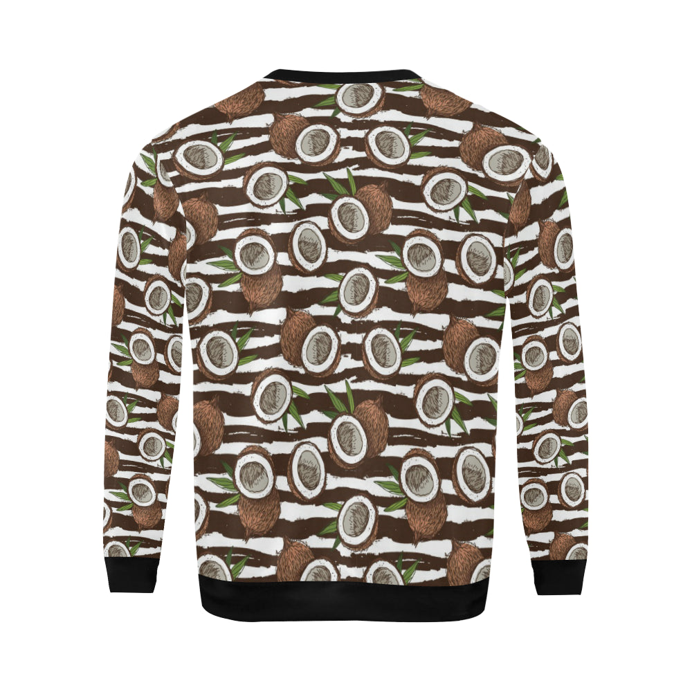 Coconut Pattern Print Design CN04 Men Long Sleeve Sweatshirt