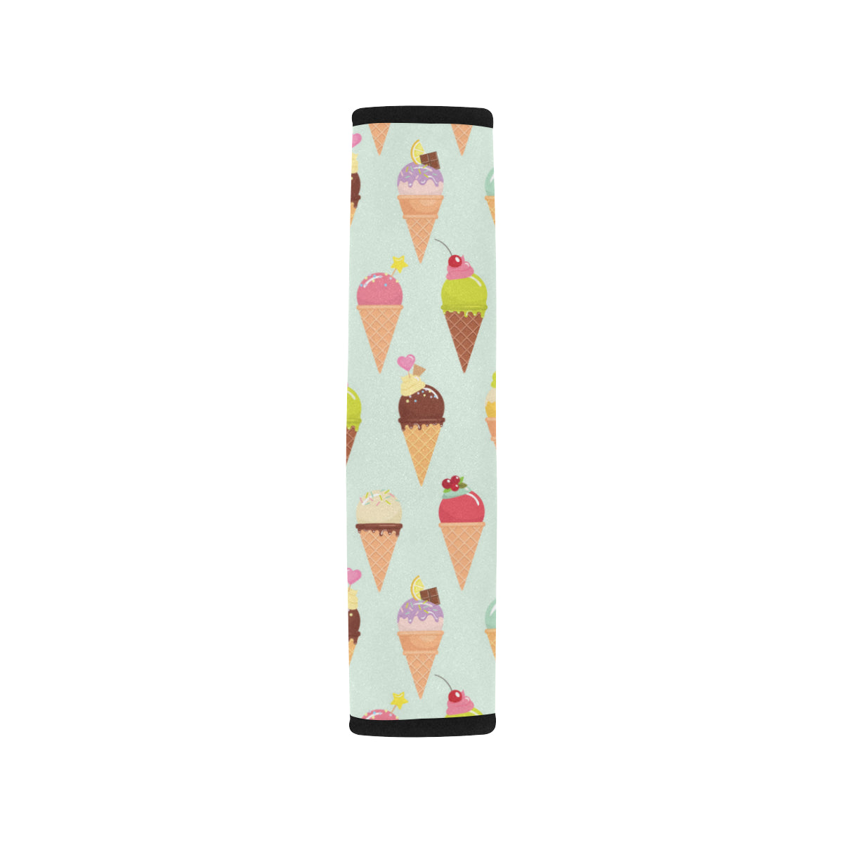 Ice Cream Pattern Print Design 03 Car Seat Belt Cover