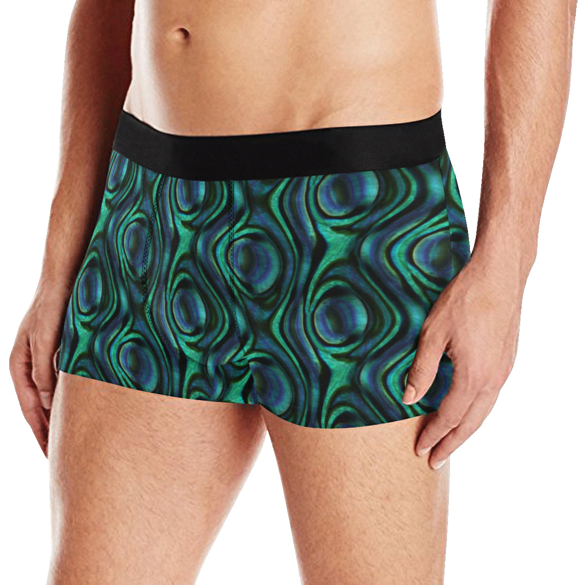 Abalone Pattern Print Design 01 Men's Boxer Briefs