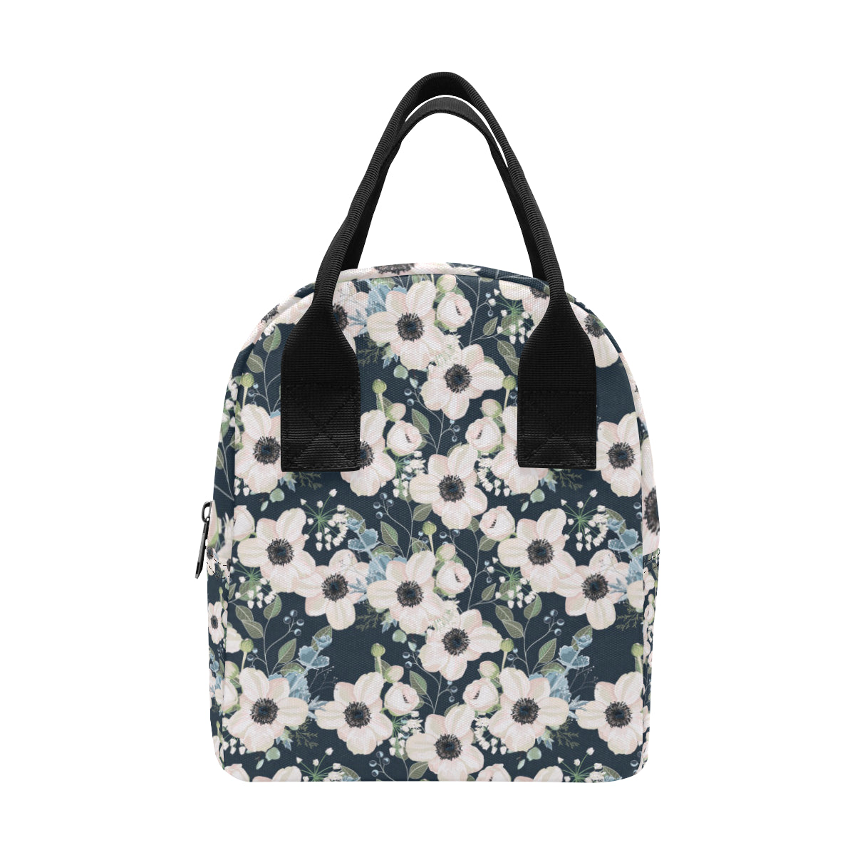 Anemone Pattern Print Design AM02 Insulated Lunch Bag