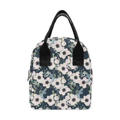 Anemone Pattern Print Design AM02 Insulated Lunch Bag