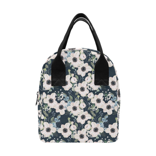 Anemone Pattern Print Design AM02 Insulated Lunch Bag