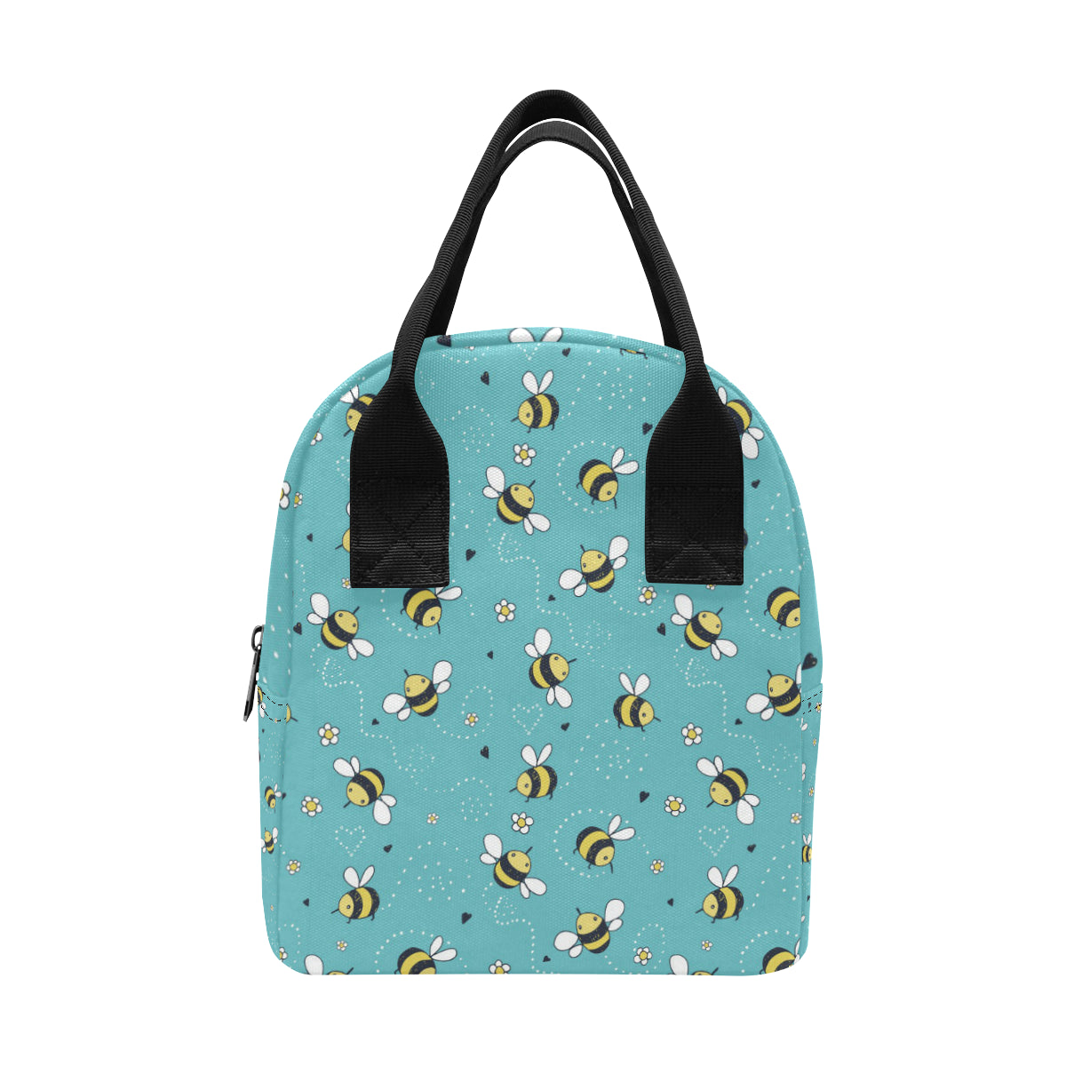 Bee Pattern Print Design BEE02 Insulated Lunch Bag