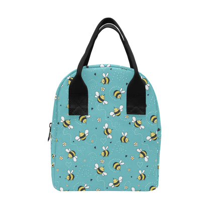 Bee Pattern Print Design BEE02 Insulated Lunch Bag