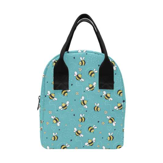 Bee Pattern Print Design BEE02 Insulated Lunch Bag