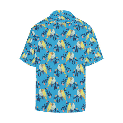 Lovebird Pattern Print Design 03 Men's Hawaiian Shirt