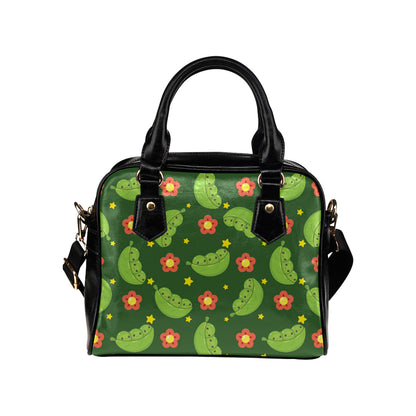 Peas Pattern Print Design A01 Shoulder Handbag