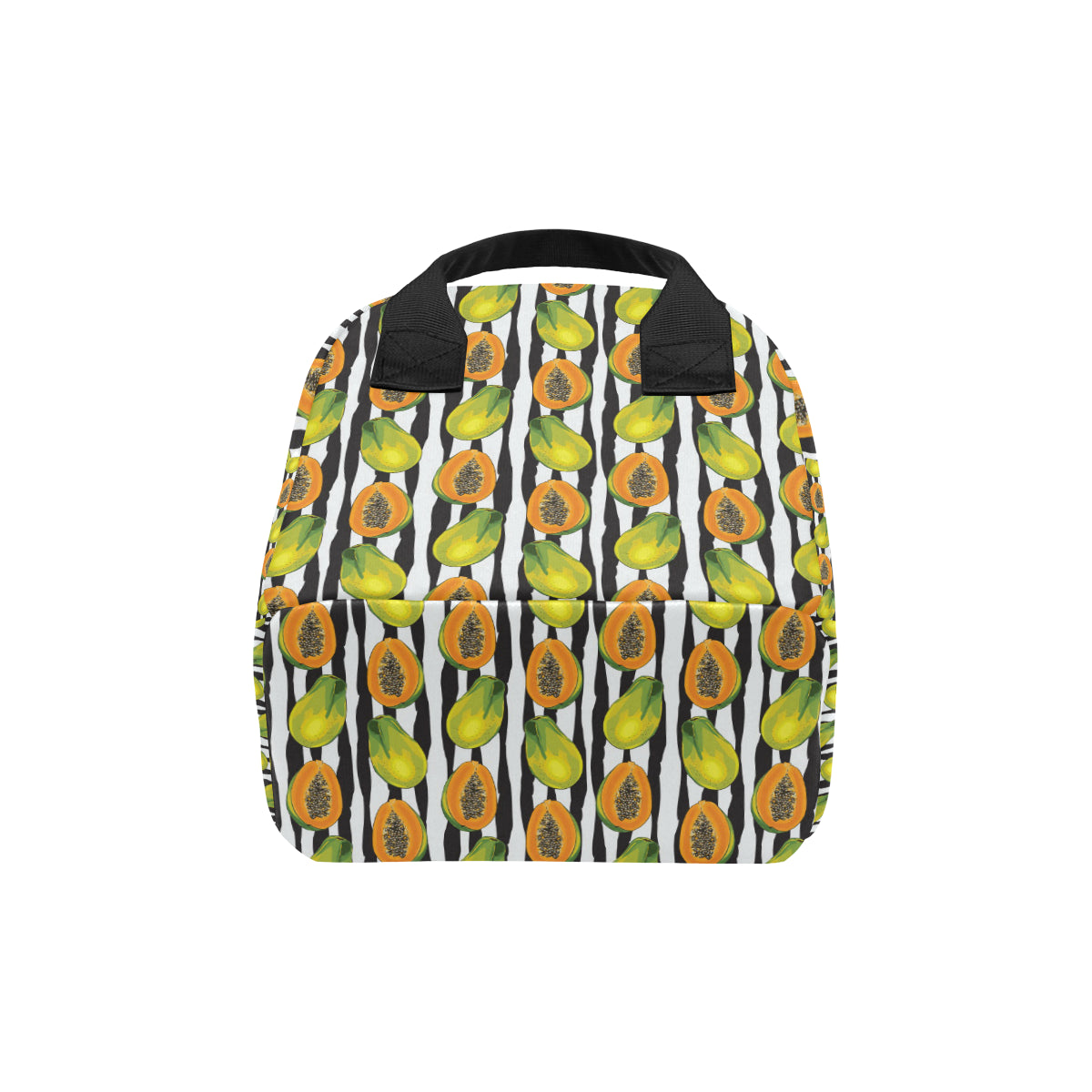 Papaya Pattern Print Design PP01 Insulated Lunch Bag