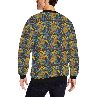 Sea Turtle Pattern Print Design T03 Men Long Sleeve Sweatshirt