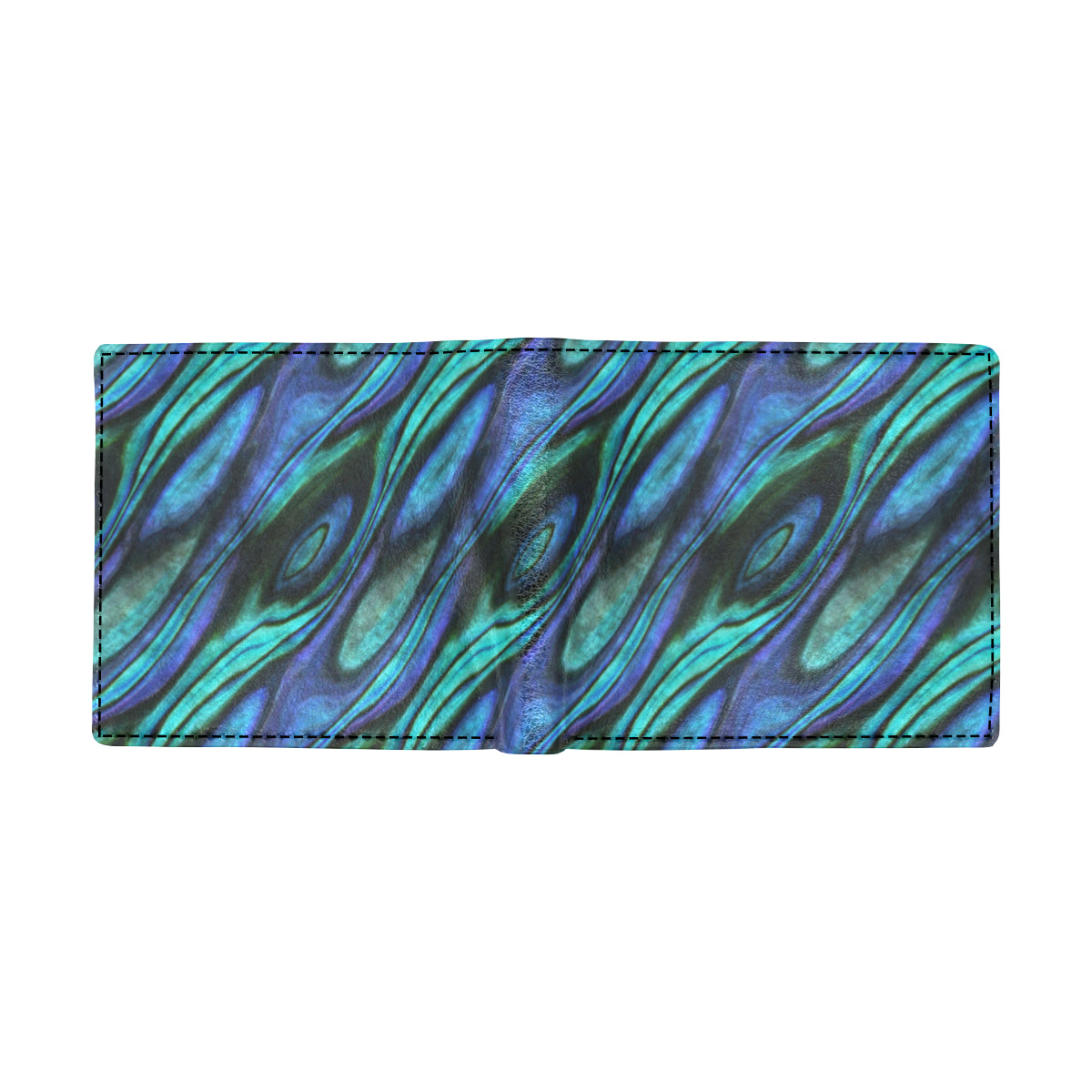 Abalone Pattern Print Design 03 Men's ID Card Wallet