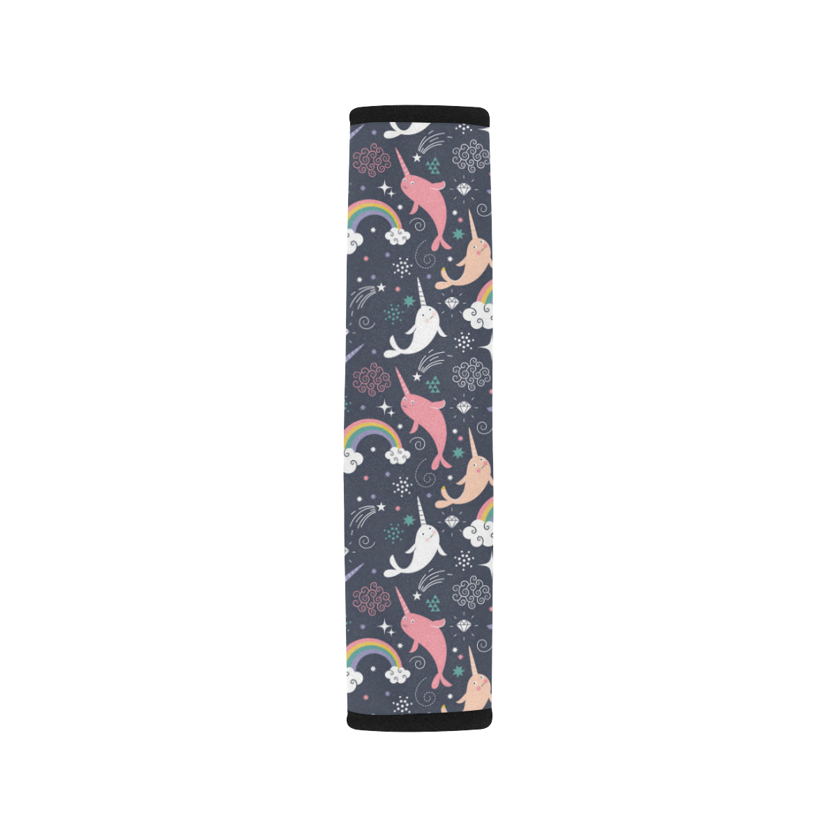 Narwhal Pattern Print Design 01 Car Seat Belt Cover