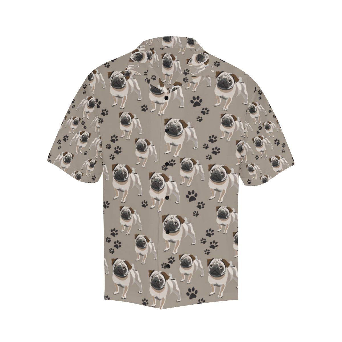 Pug Pattern Print Design A04 Men's Hawaiian Shirt