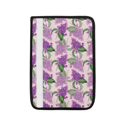 Lilac Pattern Print Design LI02 Car Seat Belt Cover