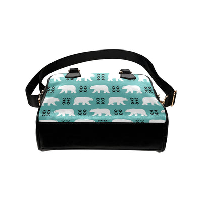 Polar Bear Pattern Print Design A05 Shoulder Handbag