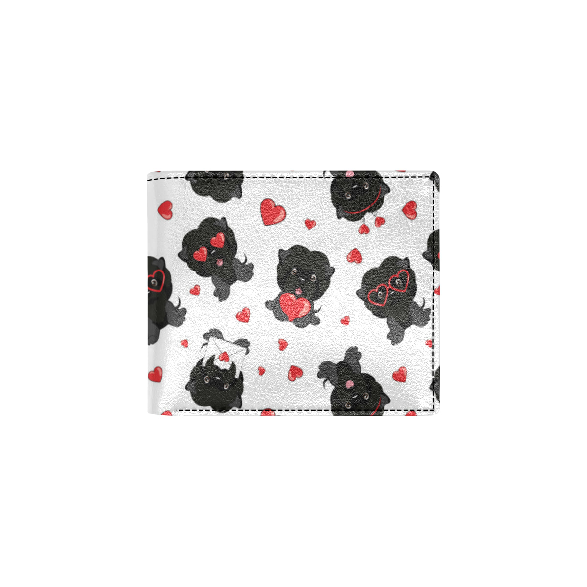 Affenpinscher Pattern Print Design 01 Men's ID Card Wallet