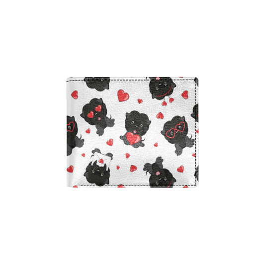 Affenpinscher Pattern Print Design 01 Men's ID Card Wallet