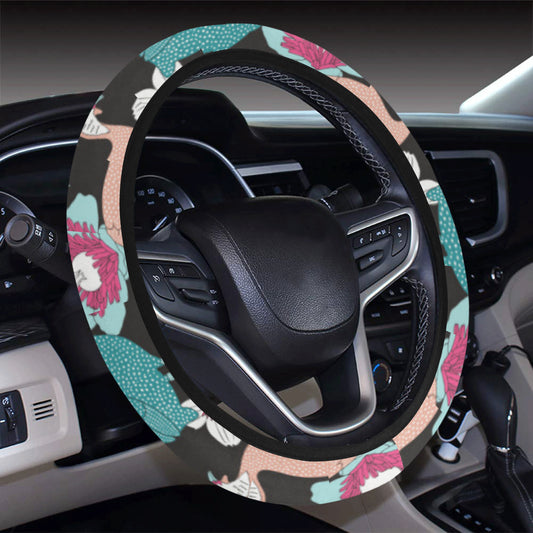 Guinea Fowl Pattern Print Design 03 Steering Wheel Cover with Elastic Edge