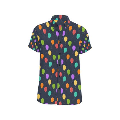 Ballon Colorful Pattern Print Design 03 Men's Short Sleeve Button Up Shirt
