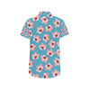 Cherry Blossom Pattern Print Design CB09 Men's Short Sleeve Button Up Shirt