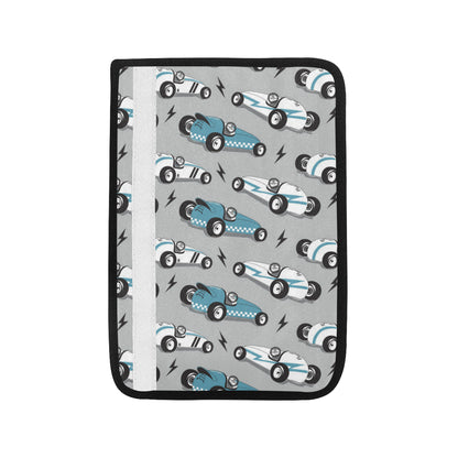 Racing Vintage Pattern Print Design A02 Car Seat Belt Cover