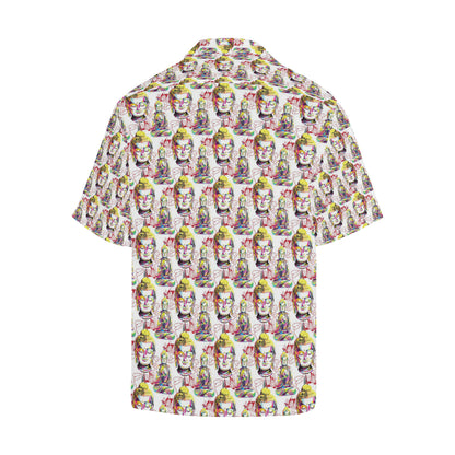 Buddha Pattern Print Design 06 Men's Hawaiian Shirt