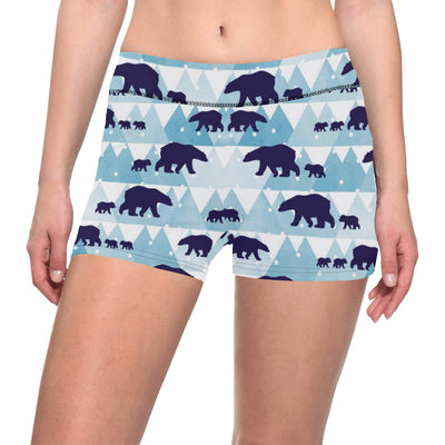 Bear Pattern Print Design BE01 Yoga Shorts