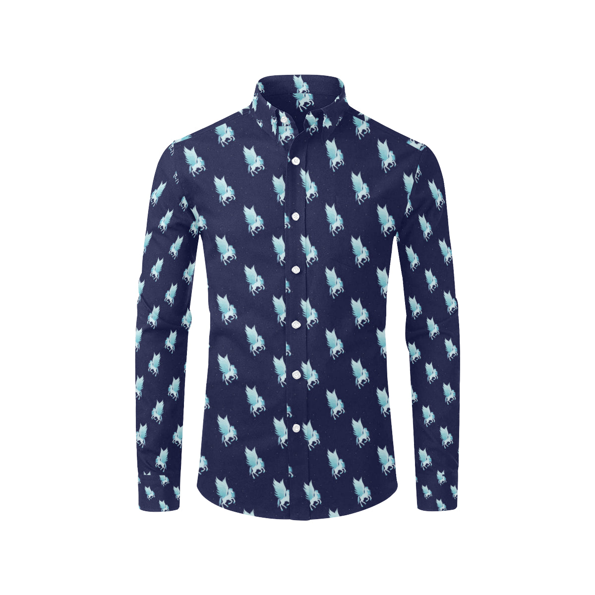 Pegasus Pattern Print Design 03 Men's Long Sleeve Shirt