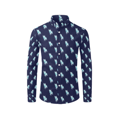 Pegasus Pattern Print Design 03 Men's Long Sleeve Shirt