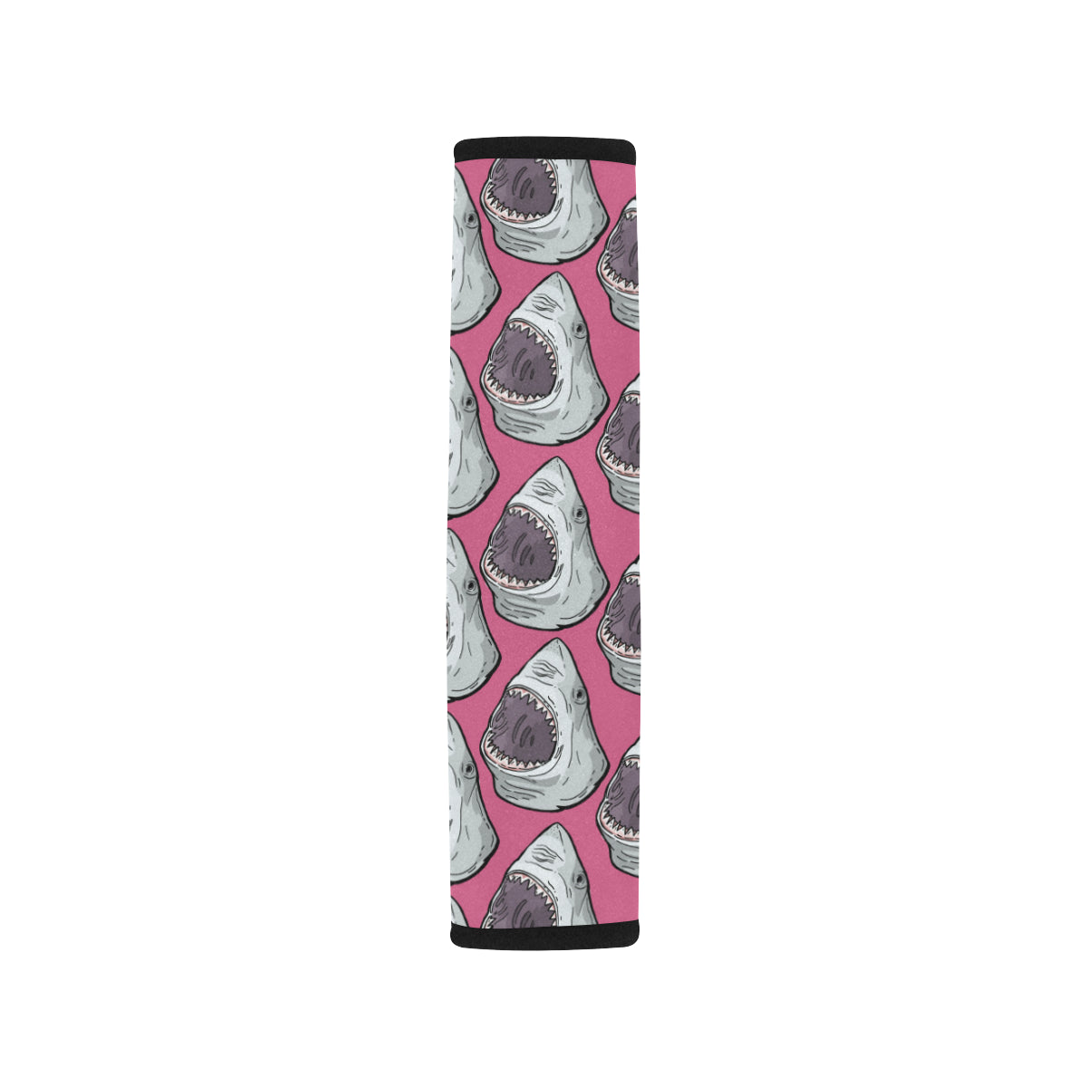 Great White Shark Pattern Print Design 01 Car Seat Belt Cover
