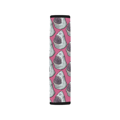 Great White Shark Pattern Print Design 01 Car Seat Belt Cover