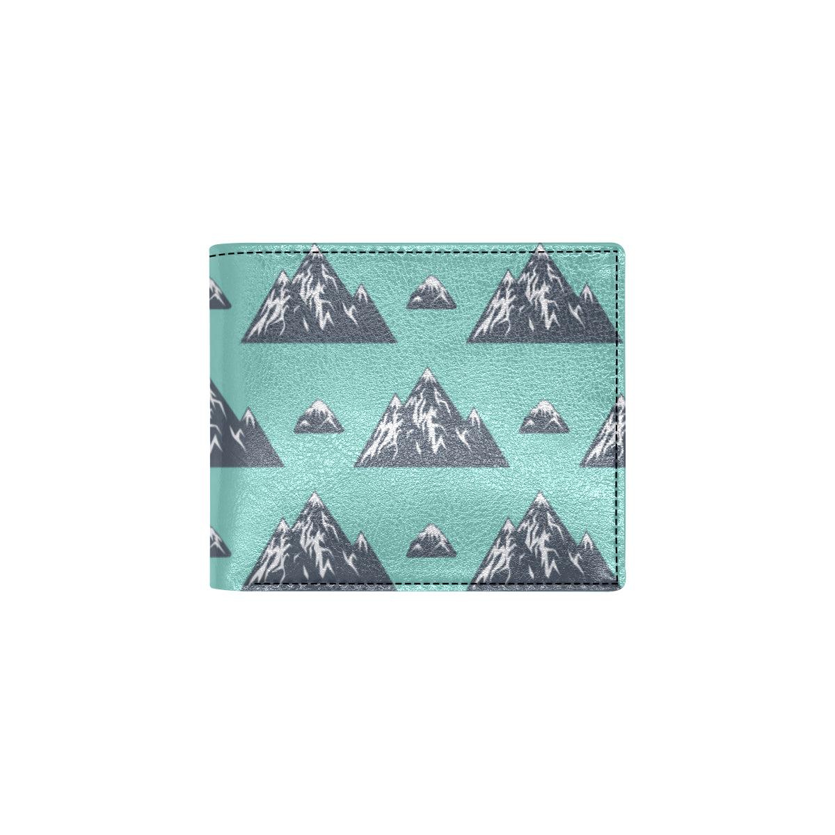 Mountain Pattern Print Design 01 Men's ID Card Wallet