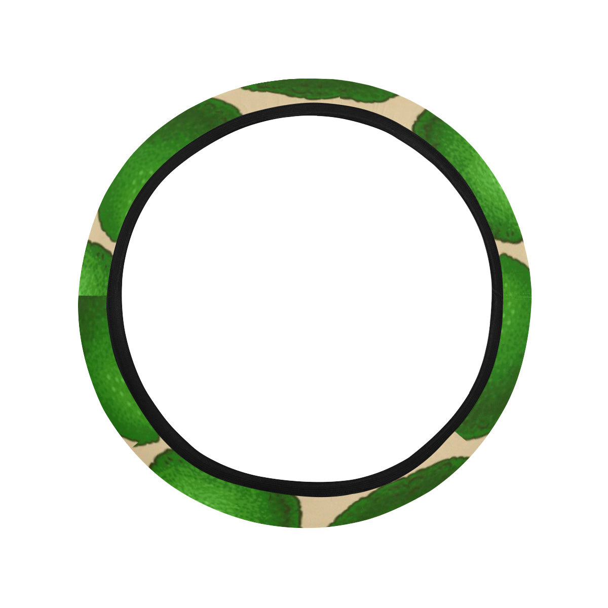 Avocado Pattern Print Design AC010 Steering Wheel Cover with Elastic Edge
