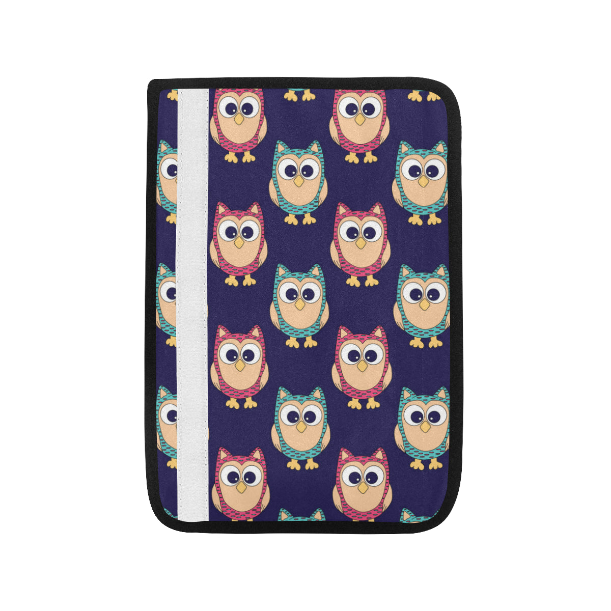 Owl Pattern Print Design A06 Car Seat Belt Cover