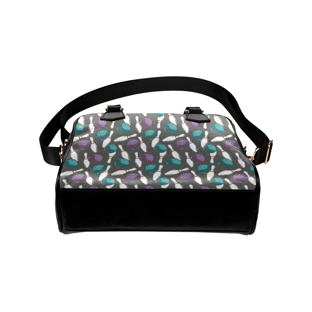 Bowling Pattern Print Design 03 Shoulder Handbag