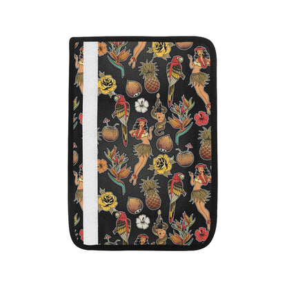 Hula Dancers Hawaiian Style Pattern Print Design 0 Car Seat Belt Cover
