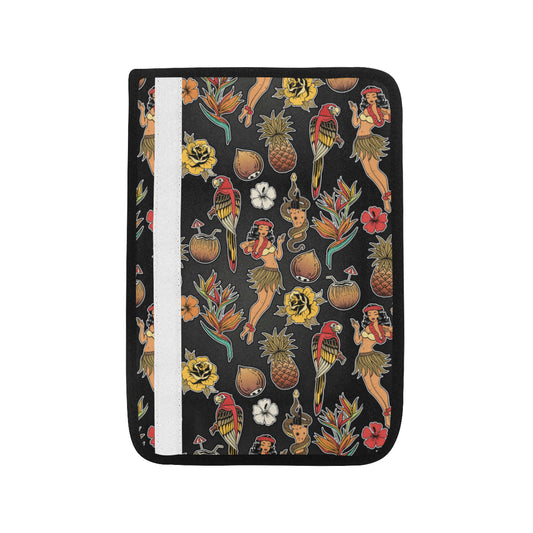 Hula Dancers Hawaiian Style Pattern Print Design 0 Car Seat Belt Cover