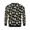 Daisy Pattern Print Design DS01 Men Long Sleeve Sweatshirt