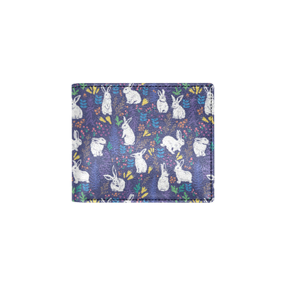 Bunny Pattern Print Design 01 Men's ID Card Wallet