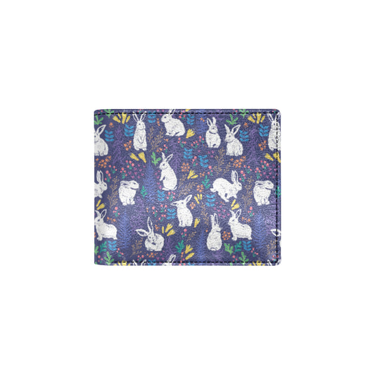 Bunny Pattern Print Design 01 Men's ID Card Wallet