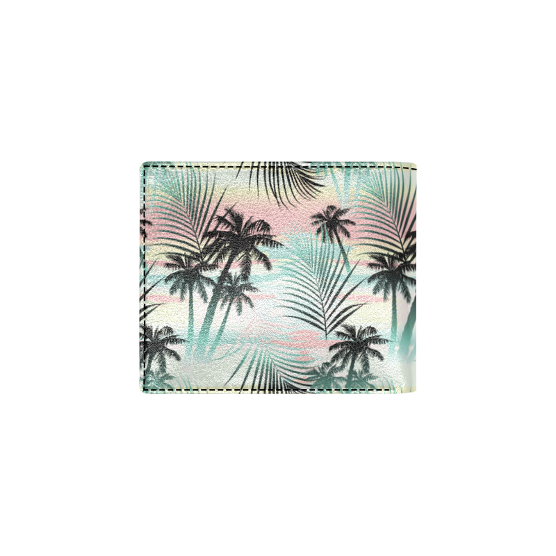 Palm Tree Pattern Print Design A03 Men's ID Card Wallet