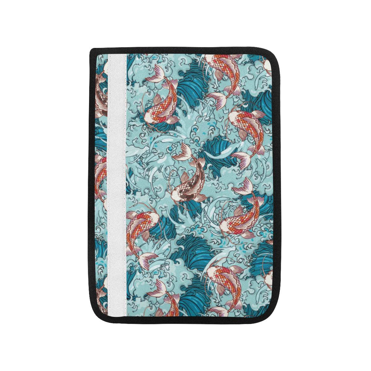 KOI Fish Pattern Print Design 05 Car Seat Belt Cover