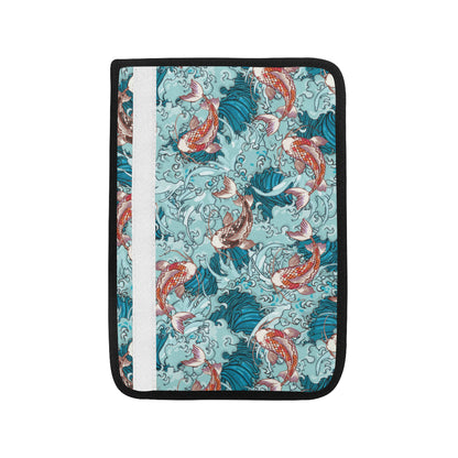 KOI Fish Pattern Print Design 05 Car Seat Belt Cover