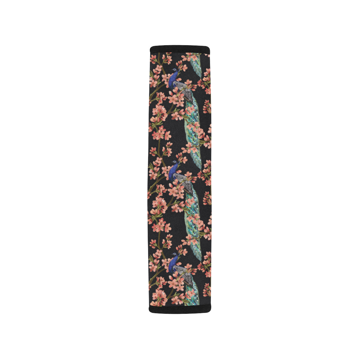 Peacock Pattern Print Design A01 Car Seat Belt Cover