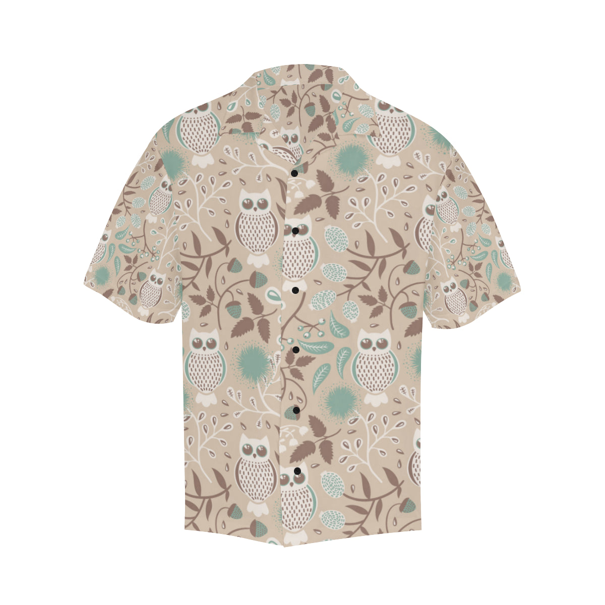 Owl Pattern Print Design A02 Men's Hawaiian Shirt