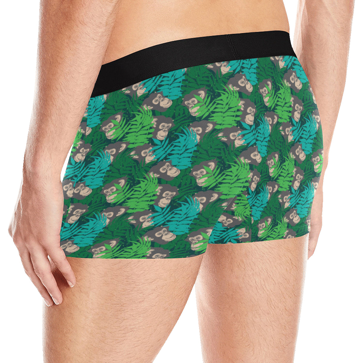 Chimpanzee Pattern Print Design 01 Men's Boxer Briefs