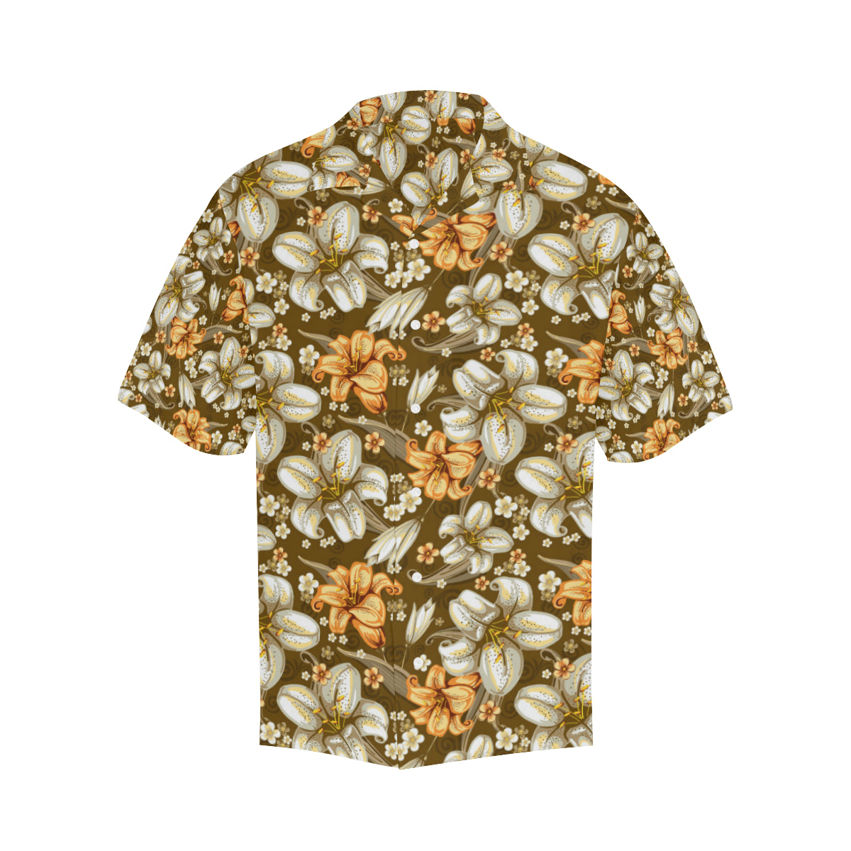 Lily Pattern Print Design 01 Men's Hawaiian Shirt