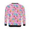 Cupcake Pattern Print Design CP05 Men Long Sleeve Sweatshirt